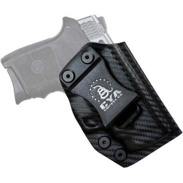 CYA Supply Co. Base IWB Concealed Carry Holster Veteran Owned Made in USA - Fits Smith & Wesson Bodyguard 380 Standard & W/Integrated Laser