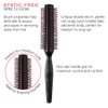 Cricket Static Free RPM 12 Row Round Hair Brush for Curling Blow Drying Styling All Hair Types