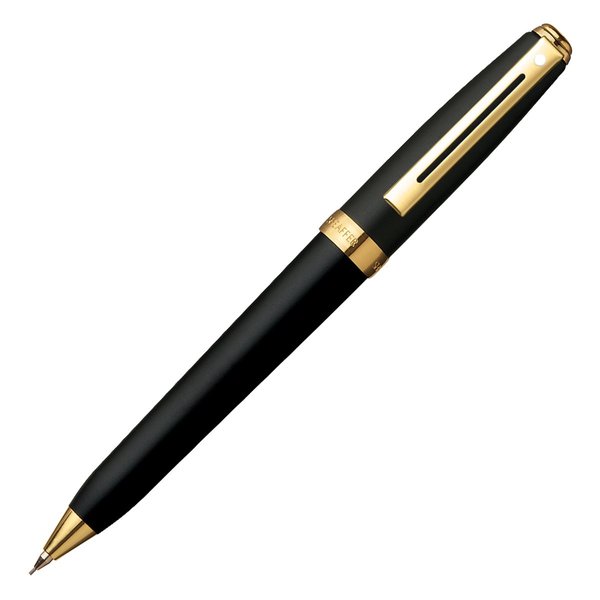 Sheaffer Prelude 0.7mm Pencil, Black Matte Featuring 22KT Gold Plate Trim (E3346)