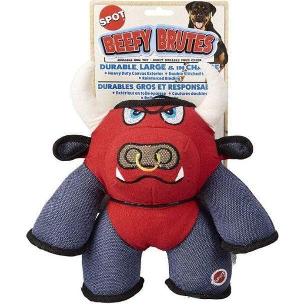 SPOT Beefy BRUTES Durable Dog Toy 10" Assoted Figures
