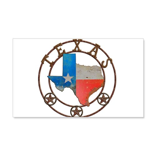 CafePress Texas Wrought Iron Barn Art Wall Decal 20x12 Wall Decal, Vinyl Wall Peel, Reusable Wall Cling