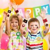 48 PCS Rock and Roll Party Favors 24PCS Tattoos Stickers 24PCS Slap Bracelets Wristbands Perfect for Themed Birthday Baby Showers or Classroom Rewards Ideal Decor and Gifts for Girls and Boys