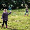 B bangcool Bubble Wands Set - Big Bubbles Wand Funny Bubbles Maker with Tray, Nice for Outdoor Playtime & Birthday Party & Games, Suitable for All Age People
