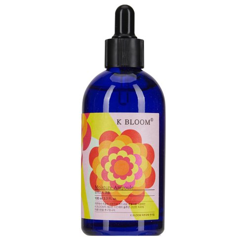 K BLOOM Moisture Ampoule / Moisture Ampoule Which is Full of nourishment and Rich Hydrate / Rapid Soothing Daily Face Moisturizer for Oily and Combination Skin Types - 100ml 3.4 Fl Oz