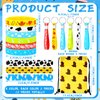 Ecally 60 Pcs Cartoon Story Party Favors Include 12 Cartoon Story Themed Silicone Stretch Wristbands 12 Silicone Key Chains 12 Drawstring Bags 24 Slap Bracelets for Birthday Party Decor