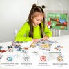 Jumbo 24 Piece Puzzles for Kids Ages 3-5, Floor Puzzles for Kids Ages 3-5 About Treetop Talks, Educational Preschool Puzzle with Puzzle Sticker Sheets, Perfect Learning Toy Gift for Boys and Girls