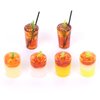 6 Set Miniature Iced Coffee Cups for Dollhouse Miniatures Mini Drinks for Doll House Tiny Cups for Mini Kitchen Accessories Mini Coffee Shop