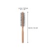 FOMIYES Round Hair Brush Wooden Comb Mini Quiff Roller for Women Men Thin Hair Bangs Beard Styling Lifting Curling Hairstyling Tool