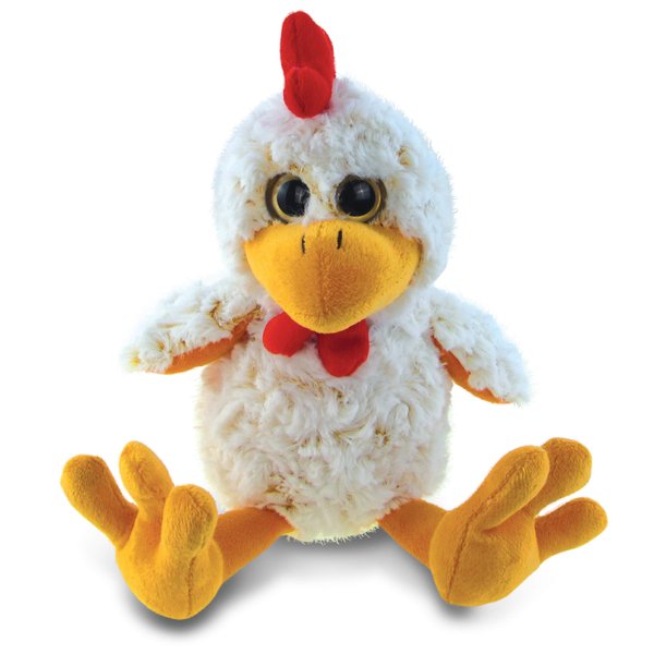 DolliBu Plush Rooster Stuffed Animal - Soft Plush Huggable Sitting Yellow Rooster, Adorable Playtime Plush Toy, Cute Farm Life Cuddle Gift for Kids & Adults - 9 Inch