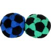 DIRTBAG 32 Panel Footbag Hacky Sack 2 Pack, Flying Clipper Original Designed Footbag, Machine Washable, Hand Sewn - Blue/Black Combo