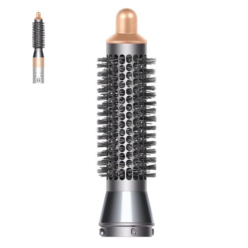 Small Round Volumizing Brush for Dyson Airwrap, Small Round Brush Attachment Compatible with Dyson Airwrap HS05 HS01 for Fluff Up, Volumize and Styling Hair (Gold)