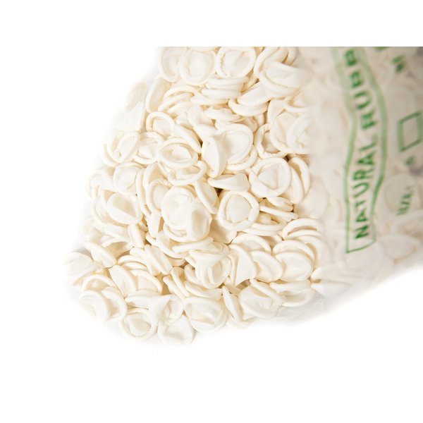 Bertech General-Purpose Latex Finger Cots, Powder-Free, 4 Mil Thick, Small, White (Pack of 1440)