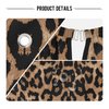 ALAZA Cheeteh Leopard Print Animal Waterproof Barber Cape for Men Women Beard Shaving Bib Apron Professional Hair Cutting Cloth, 65 x 55 inch