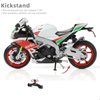 Risopen Compatible for Aprilia RSVA RR1000 1:12 Motorcycle Model Toy Mini Alloy Metal Diecast Motorcycle Model White Motorcycle Model Toy Sport Motorcycle Racing Model Collection Gift for Men Kid Boy