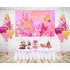 Princess Backdrop for Birthday Party Decorations, Princess Aurora Background for Baby Shower Party Cake Table Decorations Supplies, Sleeping Beauty Theme Banner, 5x3ft
