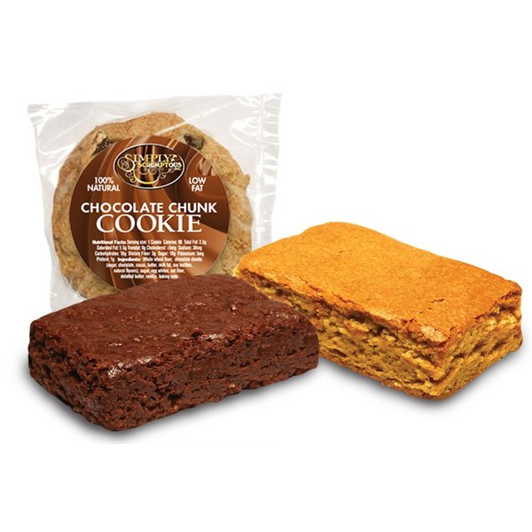Simply Scrumptous Low Carb Peanut Butter Brownie and Low Fat Cookie