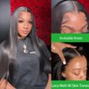 ONETIDE Straight Lace Front Wigs Human Hair 26Inch Brazilian Virgin 13x4 Lace Front Human Hair Wig 180% Density Frontal Wigs Human Hair Pre Plucked with Baby Hair Natural Color