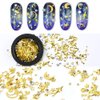 Katfan 3D Gold Nail Studs Gems Mixed Sparkle Rhinestones Crystals Pearls Beads Hollow Moon Star Metal Rivets Charms Micro 3D Nail Art Decoration for DIY Jewelry Diamonds Women Manicure(2 Boxes)