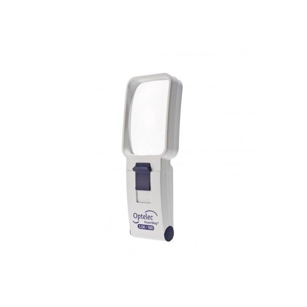 Optelec Powermag 3.5X 10d 3" X 2" LED Magnifier batteries i ncluded
