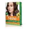 Nisha Creme Hair Color Pack of 1 Dark Brown,Beautiful Color Permanent Hair Dye,Long-Lasting High-Definition Color,Shine & Silky Softness, Permanent Hair Color,Ammonia Free, Vegan, Cruelty Free