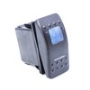 X-Haibei Waterproof 3 Position Rocker Switch 12V Spdt On Off On 4 Pin LED Light Waterproof Switch for RV Boat Truck Car (Blue)