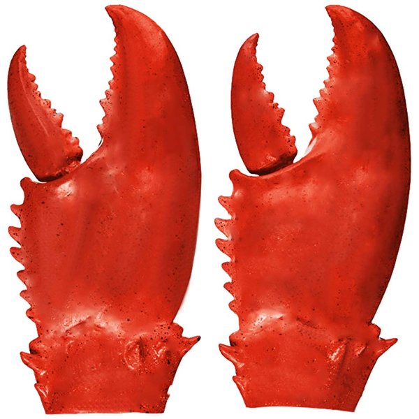 Funny Lobster Crab Claws Gloves Paint Hands Weapon Cospaly Halloween Toy Dress Up Costume Party Pretend Play Game Props Red