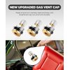 YAKEFLY 6 Pack Fuel Gas Tank Vent Caps,Leak-Proof Gas Jug Vent Caps Enhances Flow,Metal Gas Can Vent Cap Kit,Gas Tank Vent Cap Fuel Tank Exhaust Vent Valve Kit for Faster Refills