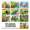 QUOKKA 10PACK Dementia Activities for Seniors - Water Painting Alzheimers Products for Elderly - Reusable Activity Kits for Dementia Patients - Tropics Wildlife Relaxing Set