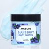 XMEECOS Body Butter| Moisturizing| Vegan friendly| Cruelty-free| for men and women| Gentle| Great for dry skin (Blueberry)