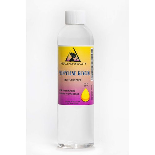 H&B Oils Center Co. Propylene Glycol USP Food & Medical Grade Hypoallergenic Moisturizer Skin Cleanser DIY NON GMO Premium Highest Purity 100% Pure 8 oz