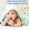 Socub 3 Pack Baby Teether Toys for Infants, Silicone Baby Teething Toys for Babies 0-6-12-18 Months, Easy to Grasp Teether Ring Toy for Soothing Sore Gums