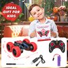 Remote Control Car, RC Cars Stunt Car Toy, 4WD 2.4Ghz Double Sided 360° Rotating RC Car with LED Lights, All Terrain Rechargeable RC Car Toys for Age 3 4 5 6 7 8-12 Year Old Boys Girls Kids Gifts
