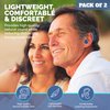 Digital Hearing Amplifier Pair - Rechargeable -Operated BTE Personal Sound Assist Device with 2 Modes, Volume Control & Noise Cancelling, Behind-The-Ear Aids for Adults and Seniors
