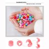 200pcs Mini Hair Claw Clips, BetterJonny Candy Color Round Hair Clips Plastic Hair Clamps with Box for Children Girls Women