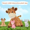 Tezituor Giraffe Stuffed Animal with Babies, 18in Mommy Stuffed Giraffe with 3 Cute Baby Giraffe Plush Toys, Boy Girl Giraffe Toy for Kids, Giraffe Gifts for Birthday Christmas Party Decor