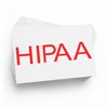 Red Ink Self-Inking Hipaa Stamp, Ideal for Practice Managers - Efficient Insurance Stamp, Durable and Easy to Use, 1/2 x 1-1/2 Size - Ideal for Medical Office Use, HIPAA Compliant, Red Ink
