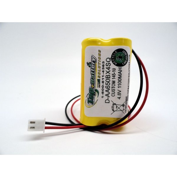 5PC daybright,Lithonia D-AA650BX4,Dantona CUSTOM-145-10 Exit Sign Battery - Squared