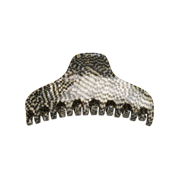 Allure Black & White Hair Clip, Handmade in France- 1 piece