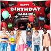 Sumind Video Game Happy Birthday Backdrop Video Game Party Decorations Boys Birthday Party Backdrop Banner Gaming Theme Background Photo Prop for Racing Car Video Game Party Supplies, 70.8 x 43.3 Inch