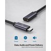 USB C Extension Cable (20Gbps/240W/3.3Ft), Faracent USB 3.2 Type C 3.1 Male to Female Extension Charging & Sync for iPhone 16 15 Pixel PSVR2 MacBook Air Pro/New iPad Dell XPS Surface Book and More