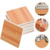 JOINPAYA Miniature Wood Floorboards: Mini Floor Sheet Dollouse Flooring Supplies Doll Furniture Accessories 1.18in 27pcs
