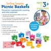 Learning Resources Sorting Surprise Picnic Baskets, Toddler Sorting & Matching Skills Toy, Fine Motor Skills, Preschool Educational Toys, 32 Pieces, Ages 3+