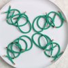 Elastic Knot Hair Ties Elastics,Stretch Rubber Bands,Pack of 12,Women Elastic Knotted Hair Rope Ponytail Holders for Women Girls(Green)