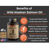 Kwee-Jack Fish Co. Wild Alaskan Salmon Fish Oil Omega 3 Supplement 120 Softgels 1000mg Salmon Oil Per Capsule | Anti-Inflammation, Brain, Heart, Joint Health | EPA, DHA, Vitamin D, Astaxanthin