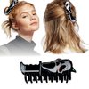 Dailyyart Creative Horror Faces Hair Clips, Ghostly Faces Hair Clip Grabbing Back Of Your Heads and Coiling Hair Fun Hair Accessories for Fans (Style 1)