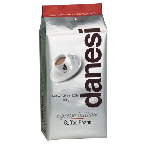 Danesi Caffe Italian Coffee Beans (Whole Roasted Coffee Beans for Espresso) - Espresso Coffee Beans (Medium Roast Whole Bean) Coffee Bean - Coffee Beans Espresso - Coffee Whole Bean - Classic (2.2lb)
