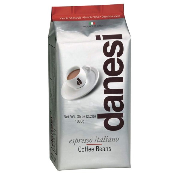 Danesi Caffe Italian Coffee Beans (Whole Roasted Coffee Beans for Espresso) - Espresso Coffee Beans (Medium Roast Whole Bean) Coffee Bean - Coffee Beans Espresso - Coffee Whole Bean - Classic (2.2lb)