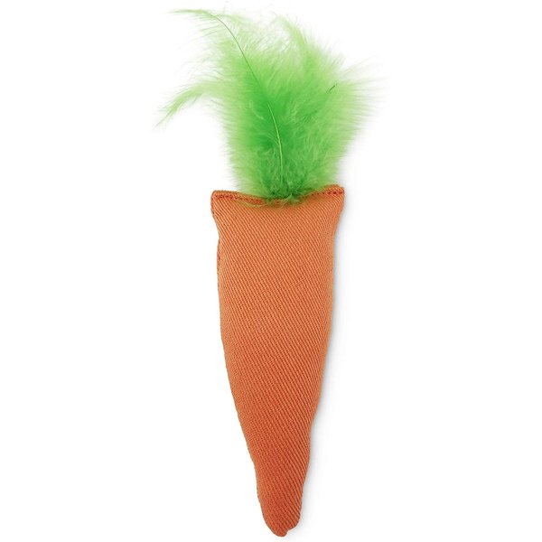 OurPets 100-Percent North American Catnip Filled Carrot Cat Toy 24 Karat