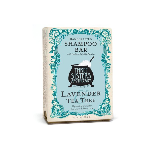Three Sisters Apothecary Daily Solid 4.75 oz. Shampoo Bars (Lavender and Tea Tree)