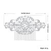 Women's Flower Austrian Crystal Bride Wedding Hair Comb Hair Accessories Art Deco Floral Bridal Side Combs Headpiece for Women, Brides Hair Accessories